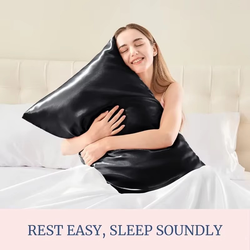 Satin Silk Pillowcase Hair Skin - Para mujeres y hombres, juego de