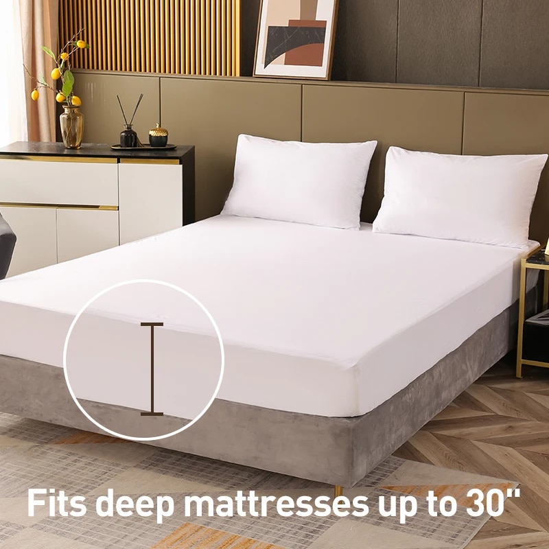 Waterproof Mattress Protector Breathable - Protector de colchón impermeable, colchón silencioso