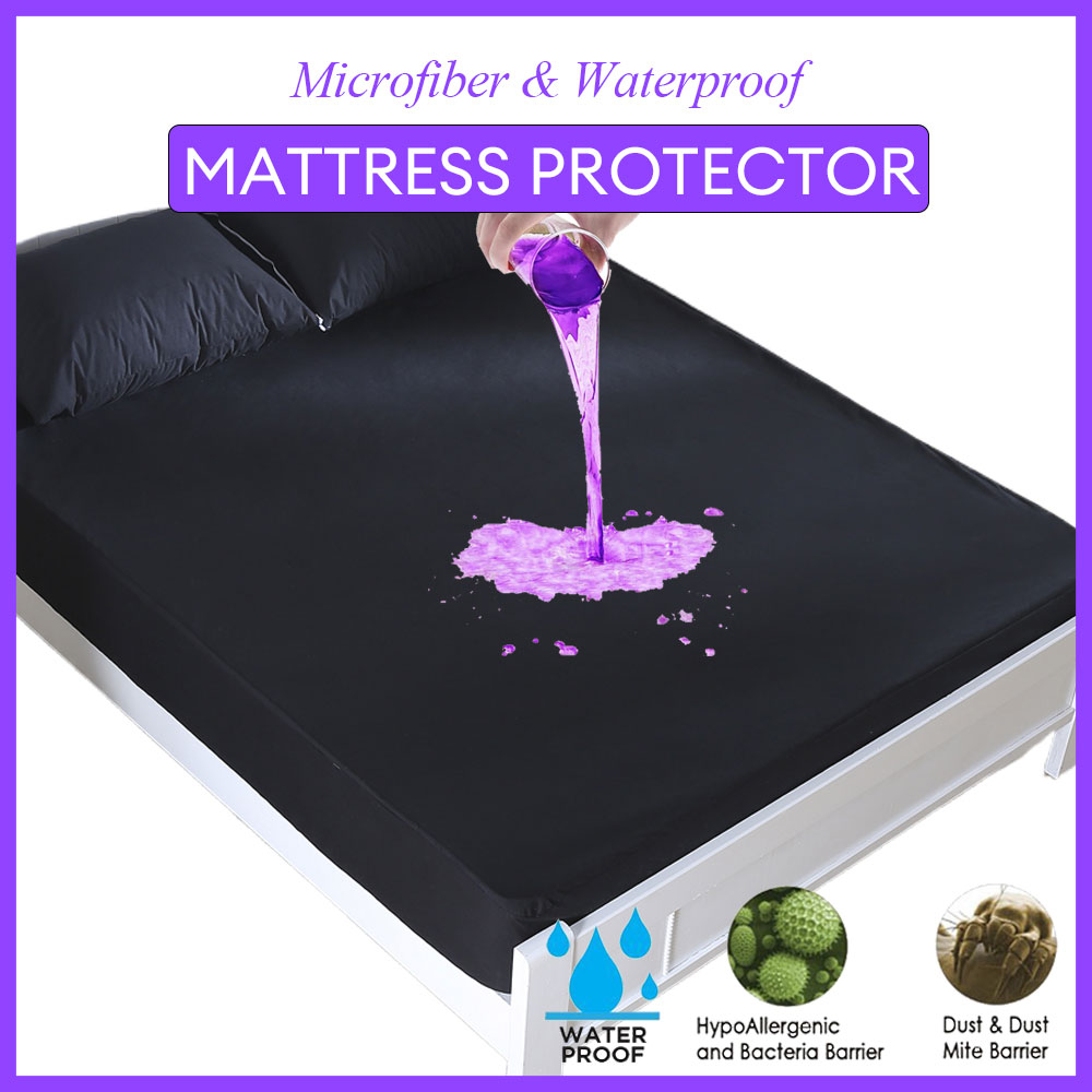 Waterproof Mattress Protector Breathable - Protector de colchón sólido, funda de