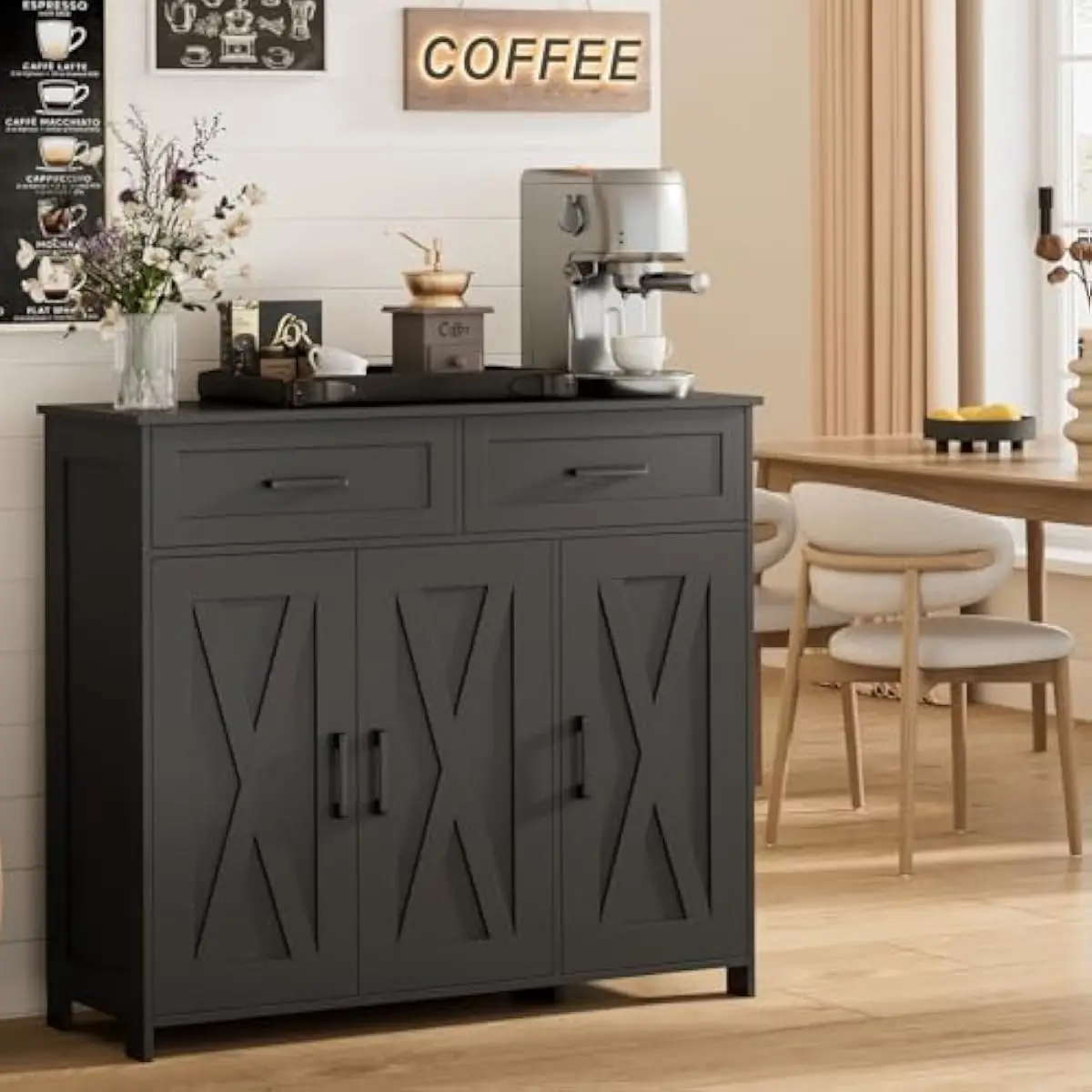 Storage & Organization - Mueble de Almacenamiento para Cafetería con