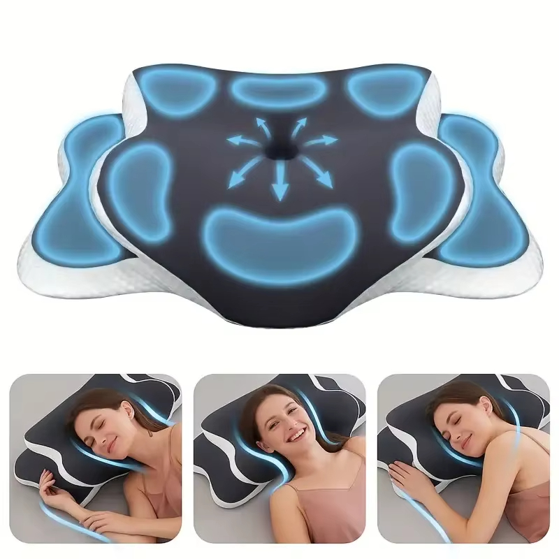 Memory Foam Orthopedic Pillow Neck Pain - Almohadas de espuma viscoelástica con forma