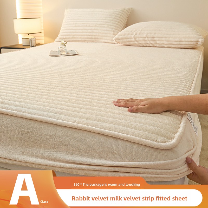 Fitted Bed Sheets Deep Pocket - Juego de sábanas ajustadas de felpa