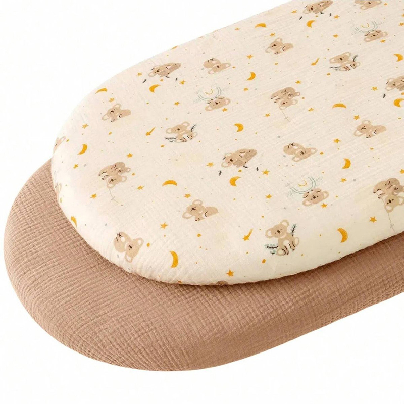 Muslin Cotton Bedspread - Sábanas de muselina para cuna, sábanas