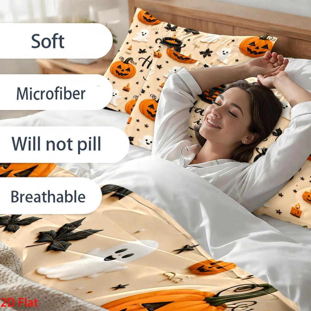 Duvet Cover Sets With Zipper - Juego de Funda de Edredón Suave,