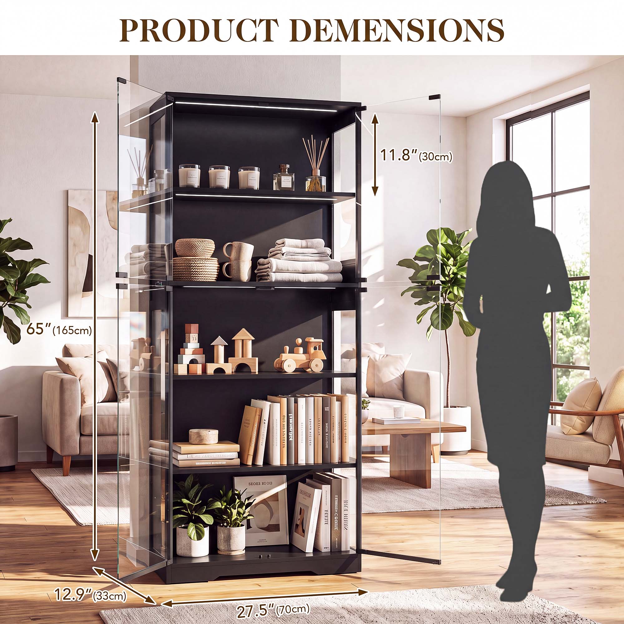 TCGBKAF Vitrina de 5 niveles c - Storage & Organization reseña y precio