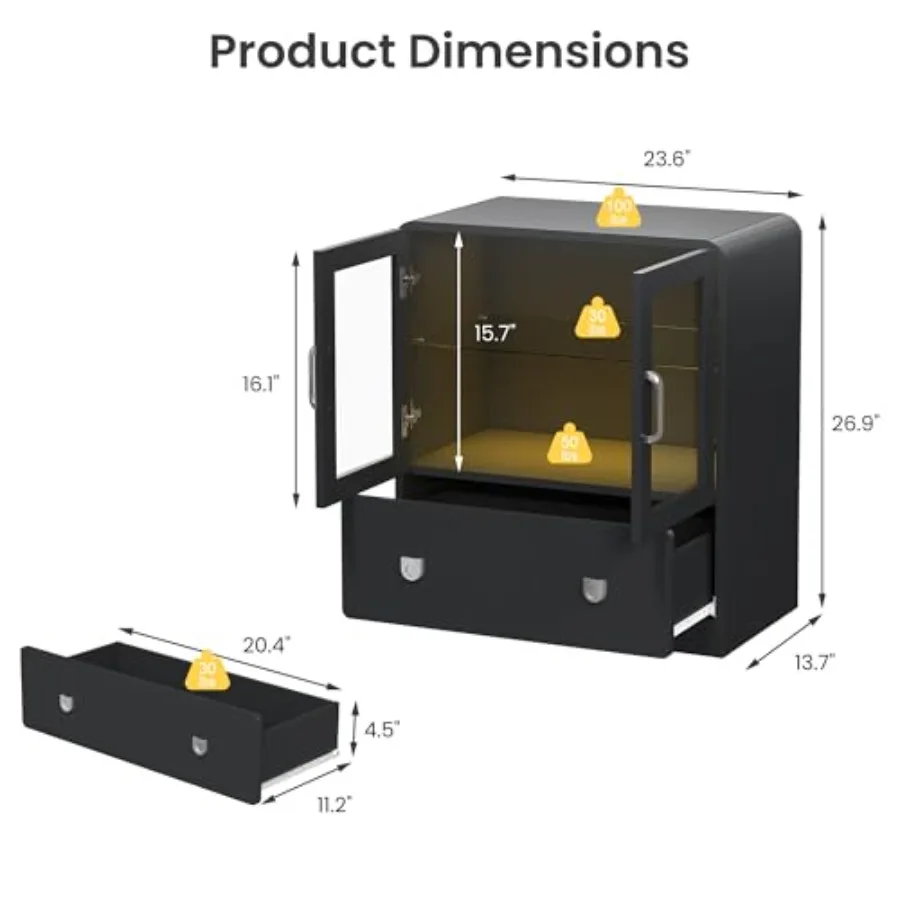 Vitrina para la sala de estar  - Storage & Organization reseña y precio