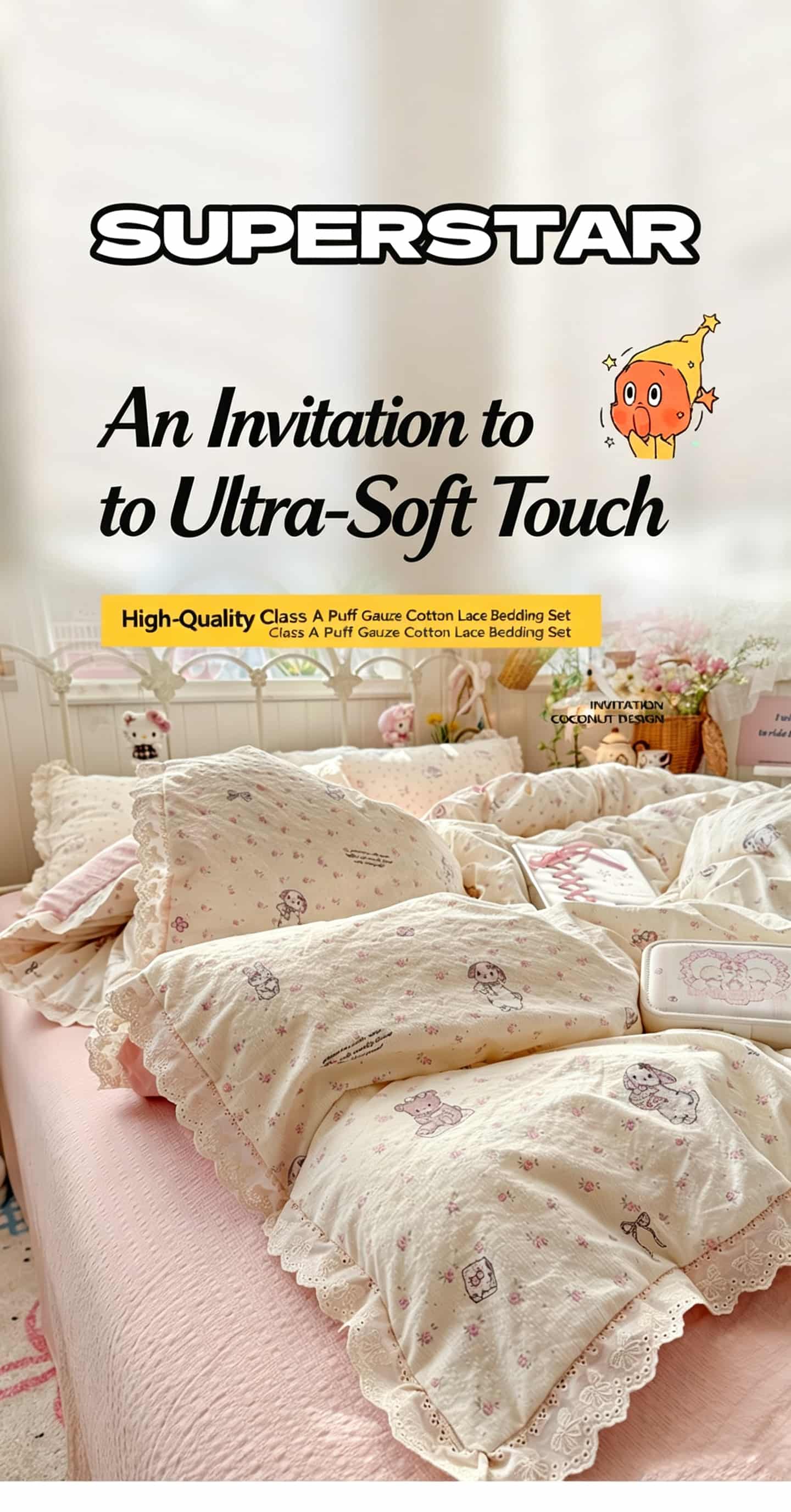 Juego de ropa de cama de estil - Aesthetic Floral Duvet Cover reseña y precio