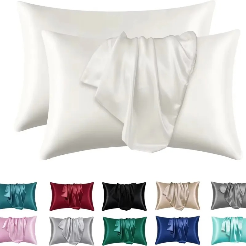 1/2 Fundas de Almohada de Seda - Satin Silk Pillowcase Hair Skin reseña y precio