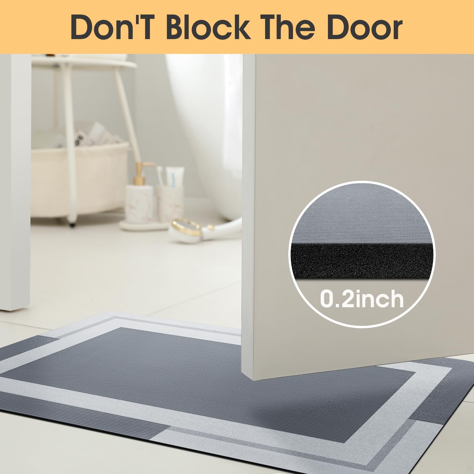 VIKAMA-alfombrilla para baño c - Quick Dry Diatomite Bath Mat reseña y precio