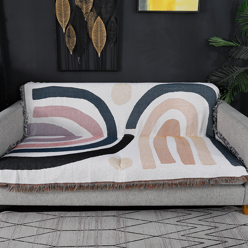 Manta de algodón gruesa Textil - Boho Throw Blanket Fringe reseña y precio