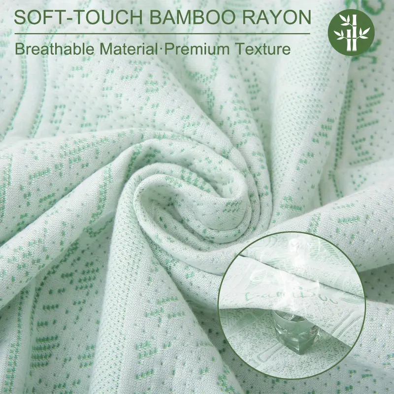 Protector de colchón de bambú, - Waterproof Mattress Protector Breathable reseña y precio