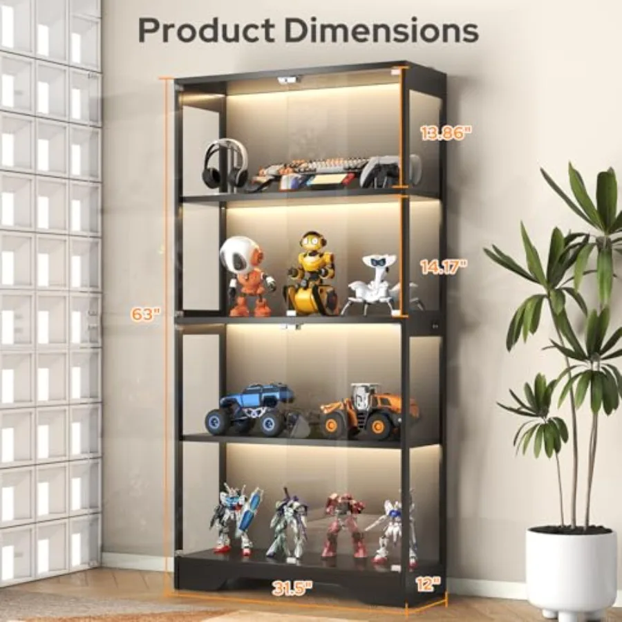Vitrina con puertas de cristal - Lighting reseña y precio