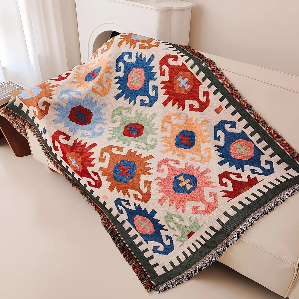 Nueva manta de sofá, manta boh - Boho Throw Blanket Fringe reseña y precio
