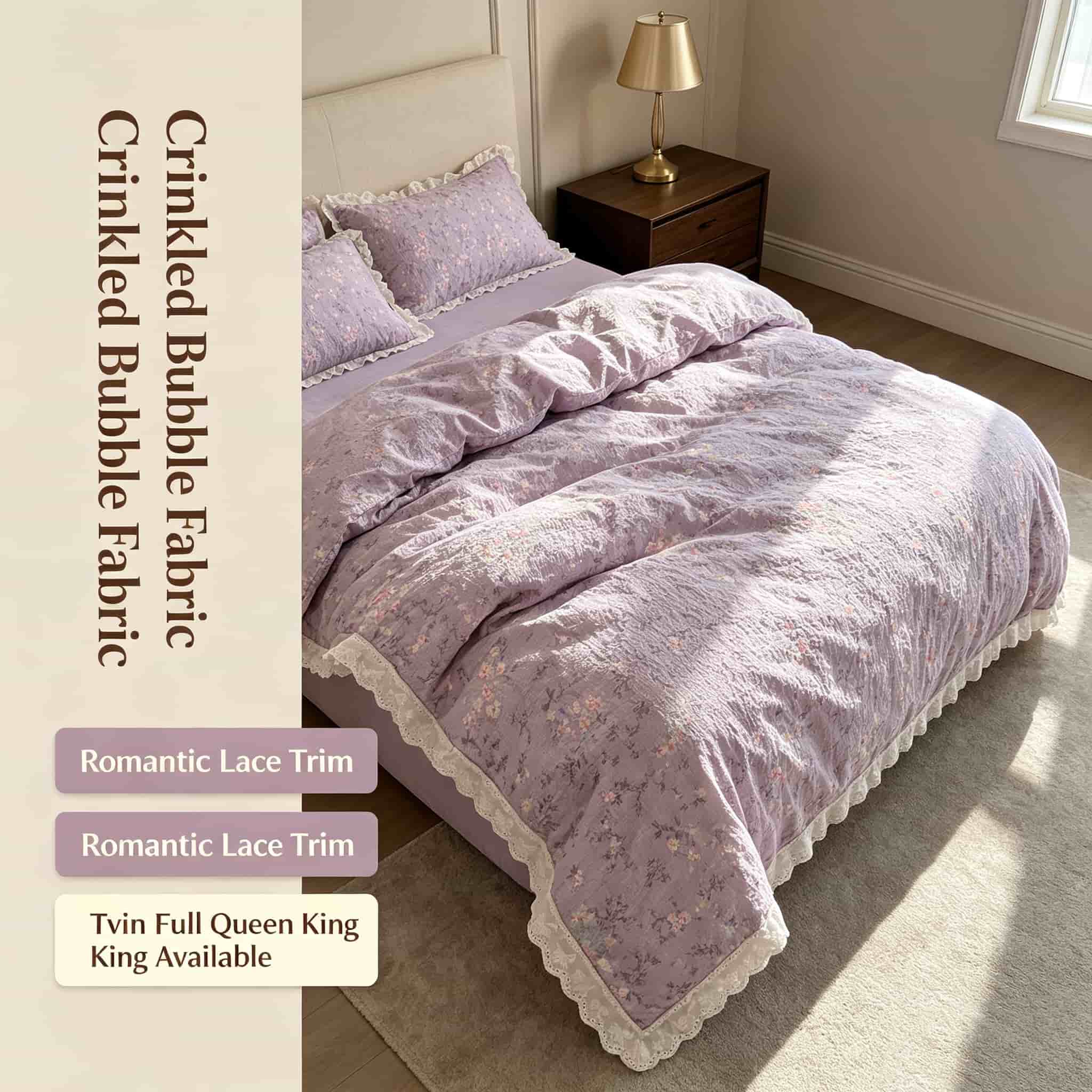 Juegos de ropa de cama con enc - Aesthetic Floral Duvet Cover reseña y precio