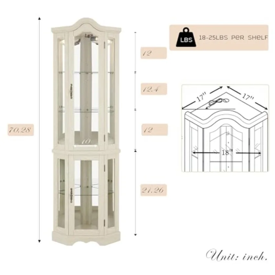 Vitrina de esquina para guarda - Storage & Organization reseña y precio
