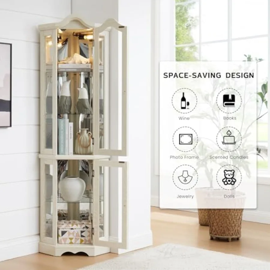 Vitrina de esquina para guarda - Storage & Organization reseña y precio