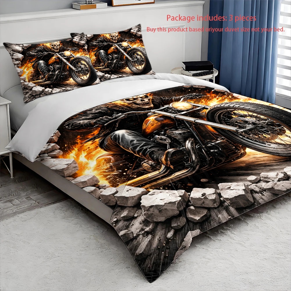 Juego de Funda Nórdica de Moto - Duvet Cover Sets With Zipper reseña y precio