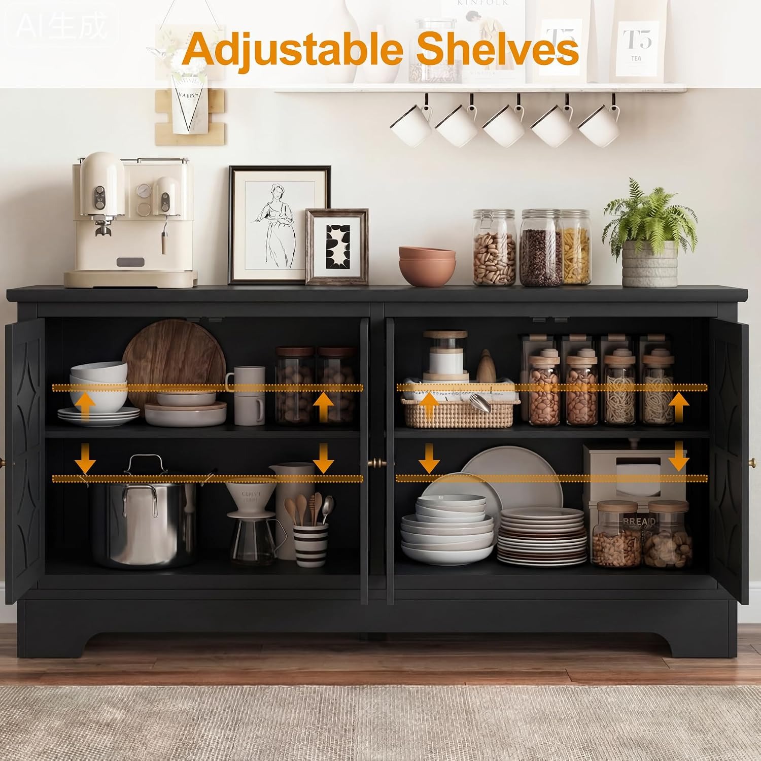 Aparador Buffet con Espacio de - Storage & Organization reseña y precio