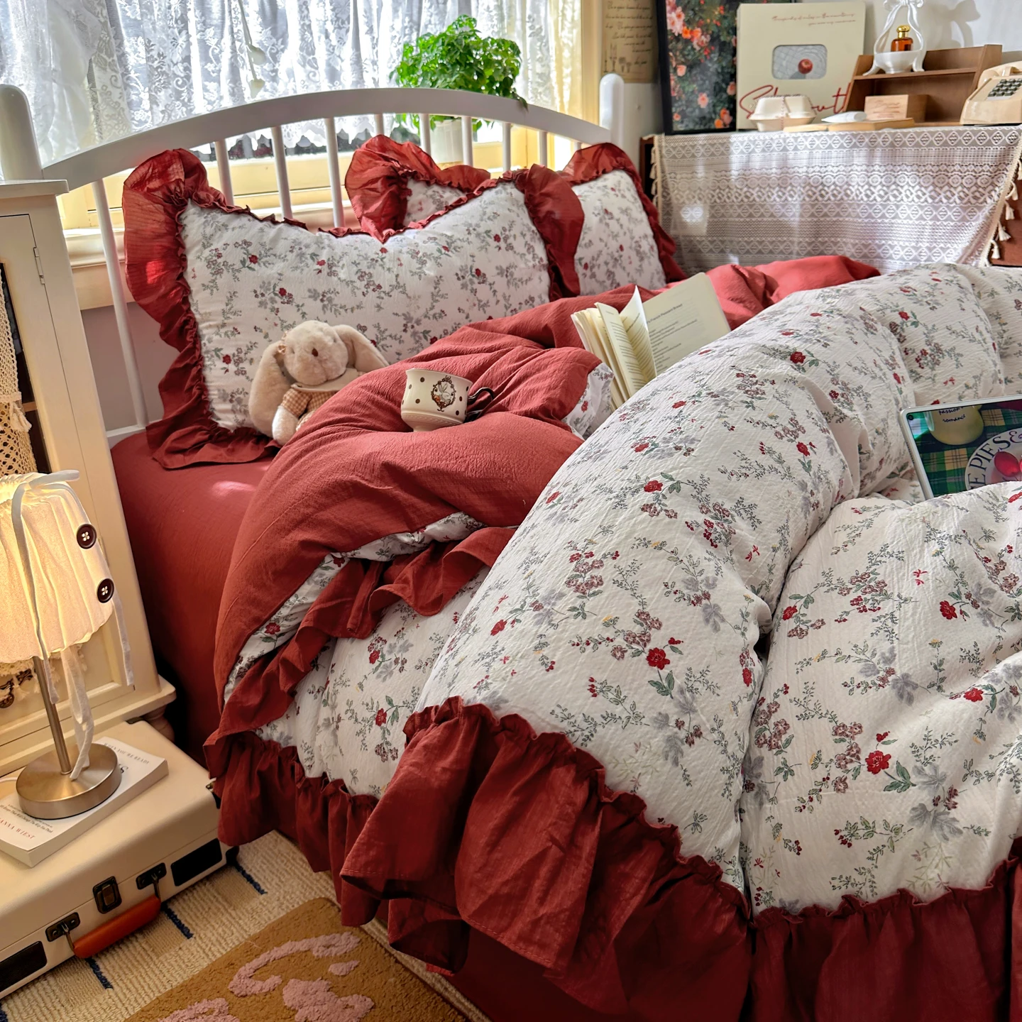 Juego de Ropa de Cama Estilo V - Aesthetic Floral Duvet Cover reseña y precio