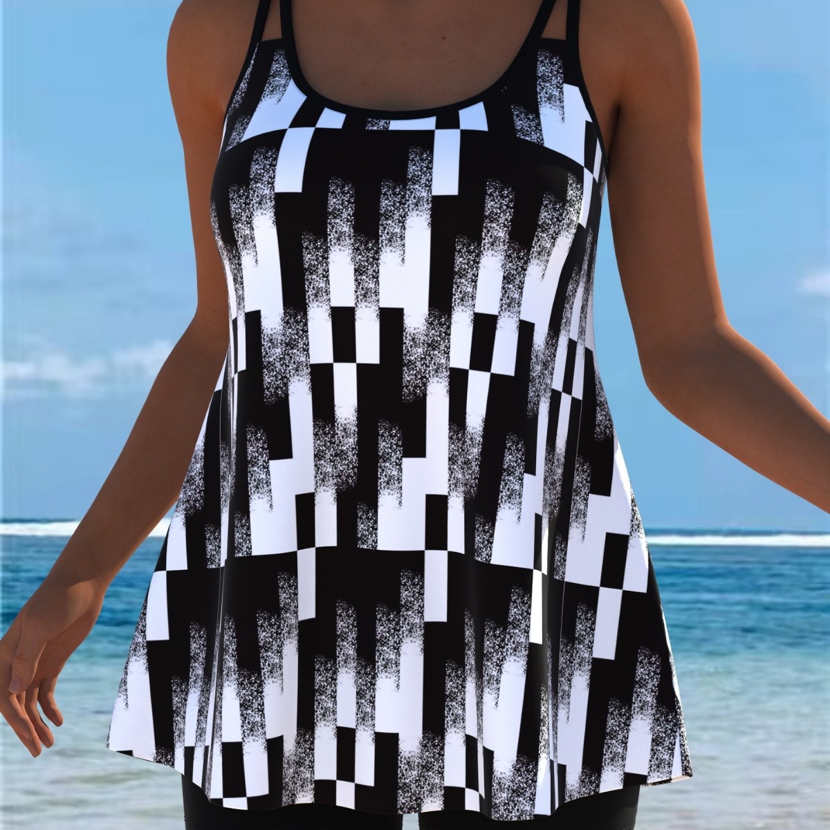 Nuevo conjunto de Tankini, tra - Bath reseña y precio