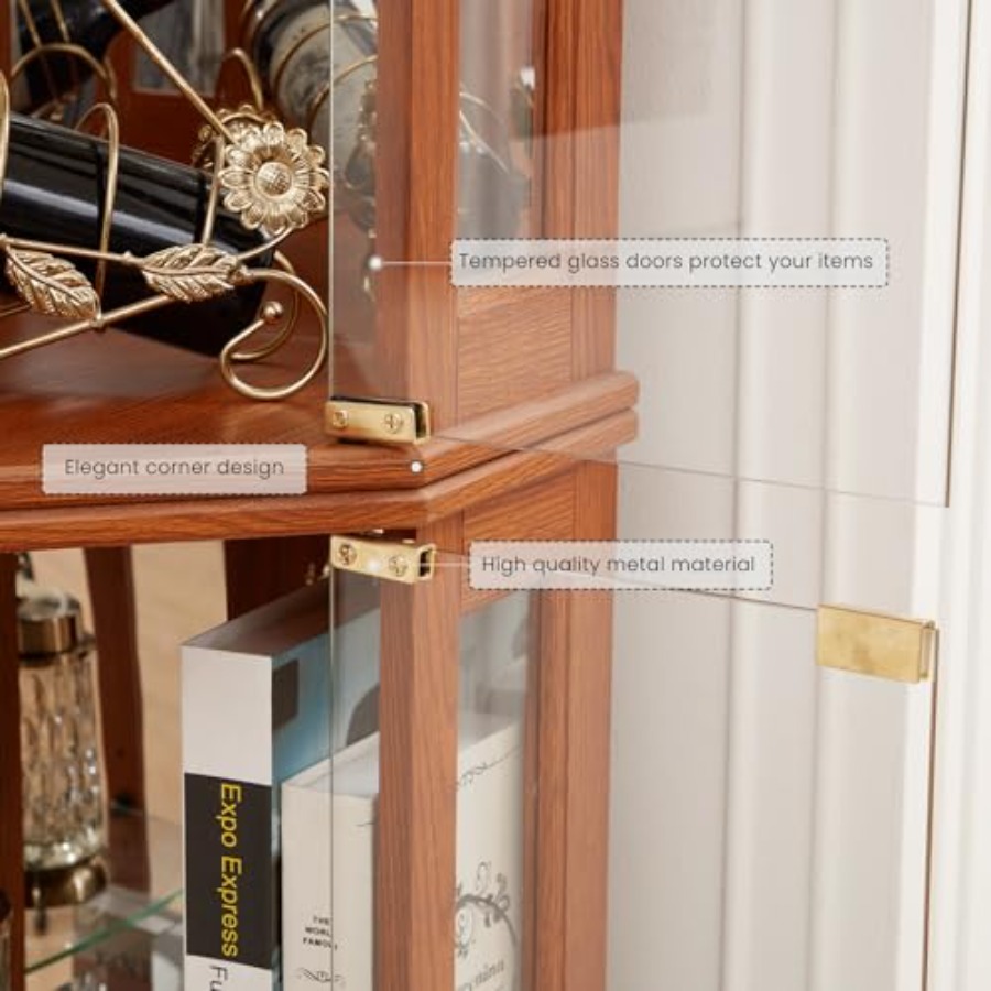 Vitrina de esquina para almace - Storage & Organization reseña y precio