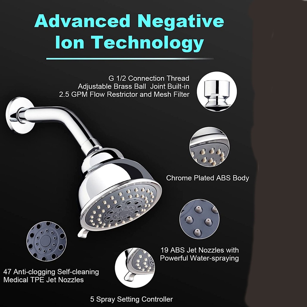 Cabezal de Ducha Manual de Alt - High Pressure Shower Head Handheld reseña y precio