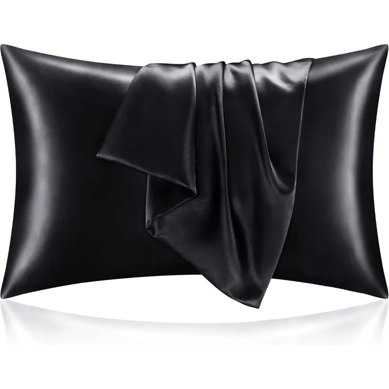 Funda de almohada de satén de  - Satin Silk Pillowcase Hair Skin reseña y precio
