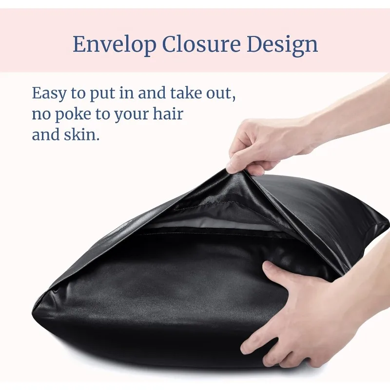 Funda de almohada de satén de  - Satin Silk Pillowcase Hair Skin reseña y precio