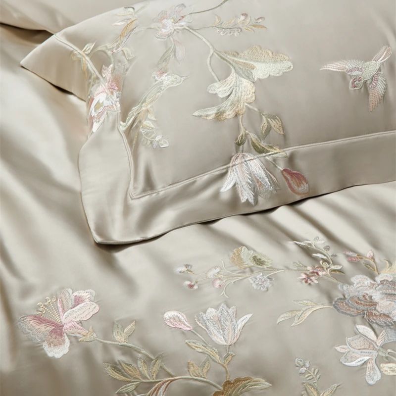 Juego de cama de lujo con bord - Aesthetic Floral Duvet Cover reseña y precio